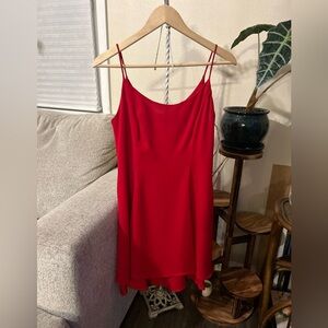 🔥 Red Slip Dress Y2K Party Vibes | Late Edition Ltd Sz 10 Vintage Sexy Datenight